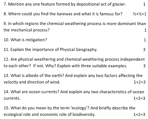 class 11 question answer geography
